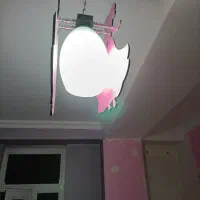 لوستر تکی ساده و طرح کودک|لوستر و چراغ آویز|تبریز, |دیوار