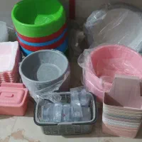 فروش کلی وسایل پلاستیک فروشی|ظروف نگهدارنده، پلاستیکی، یک‌بارمصرف|سنندج, |دیوار