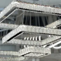 پخش لوستر کریستالی مربع و حلقه ای30%درصد زیر قیمت