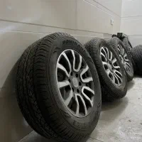 4حلقه لاستیکSize265/60/R18 نو با رینگ آلومینیومی