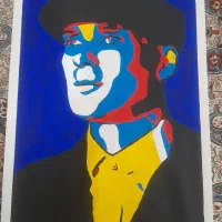 طراحی چهره با نقاشی اکریلیک