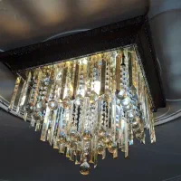 لوستر سقفی برنزی دو عدد