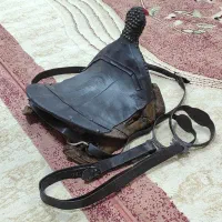 زین اسب قدیمی عتیقه،کله زین کلکسیونی و رکاب