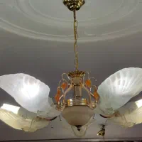 ۳ عدد لوستر ۵ شاخه|لوستر و چراغ آویز|بهارستان, |دیوار