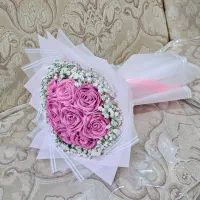 دسته گل باکس گل جاودانه|گل مصنوعی|دورود, |دیوار