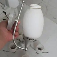 فروش لوستر پنج شاخه با یک لوستر دیواری یک شاخه|لوستر و چراغ آویز|شیراز, قلعه شاهزاده بیگم|دیوار