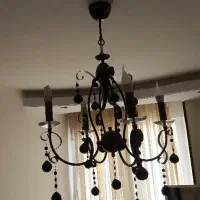 لوستر فلزی ۴ شاخه|لوستر و چراغ آویز|تهران, مرزداران|دیوار