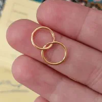 گوشواره نوزادی نو بعلاوه یک تکه طلای شکسته