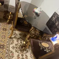 ناهارخوری جنس چوب ۴نفره|میز و صندلی غذاخوری|خوی, |دیوار
