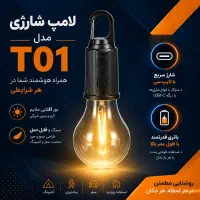 لامپ شارژی آویزی ضدآب و نشکن (پرداخت درب منزل)
