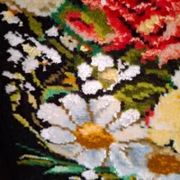 تابلو فرش طرح گل وگلدان|تابلو فرش|کرمانشاه, |دیوار