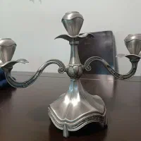 دو عدد شمعدان پیوتر|صنایع دستی و سایر لوازم تزئینی|تهران, هروی|دیوار