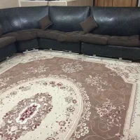 مبل ۹نفره تمام چرم کار تهران ،در حد نو ،