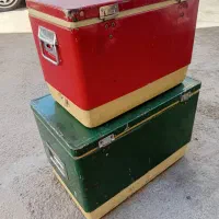 کلمن یخدان یخچال آمریکا آمریکایی قدیمی عتیقه فلزی|یخچال و فریزر|اصفهان, شیخ اشراق|دیوار