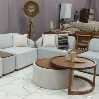 مبل راحتی تدی ست ۹ نفره + جلومبلی و عسلی|مبلمان خانگی و میز عسلی|خمینیشهر, |دیوار