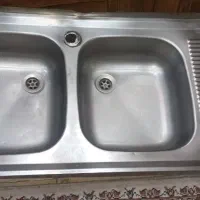 سینک ظرفشویی دولگن ،استیل قدیمی ،۱۲۰×۵۰