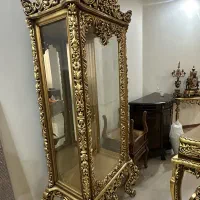 ویترین ، تمام چوبی ورق طلا