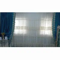 پرده پذیرایی هم حریر و هم شال پرده