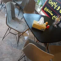 یخچال میز صندلی وسایل کامل ساندویج پیتزا سوخاری .