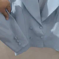 کت شلوار زنانه سایز ۴۴،(کت کراپ)