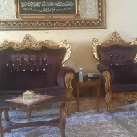 مبلمان ۷نفره سلطنتی همراه با میز و عسلی|مبلمان خانگی و میز عسلی|سنندج, |دیوار