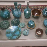 ست ظرف سفالی|صنایع دستی و سایر لوازم تزئینی|شیراز, ستارخان|دیوار