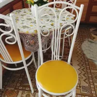 میز نهارخوری فلزی|میز و صندلی غذاخوری|مشهد, کوشش|دیوار