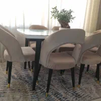 میز نهار خوری به همراه صندلی ( ۶ نفره)