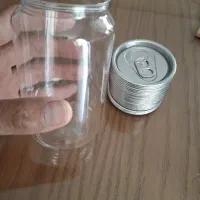 قوطی شفاف و فلزی