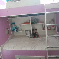 تختخواب دوطبقه نوجوان|تخت و سرویس خواب|یزد, |دیوار