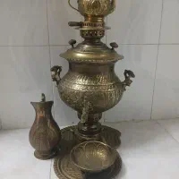 سماور زغالی برنجی قدیمی