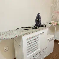میز اتو و چرخ خیاطی و باکس لاندری