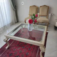 میز جلو مبلی تمام چوب