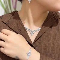 سرویس جواهری نقره اصلی عیار ۹۲۵