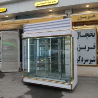 یخچال ویترینی کامل سفید داخل استیل