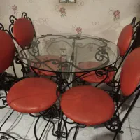 میز ناهار خوری ۴نفره فلزی فر فوژه