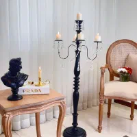 جاشمعی رومیزی کنارسالنی شمعدان جاشمعی پنج شعله
