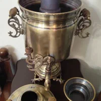 سماور زغالی برنجی ۷ لیتری|کلکسیون اشیاء عتیقه|تهران, نارمک|دیوار