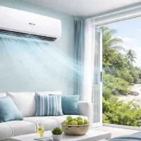 کولر گازی ۱۲۰۰۰ coolheat شکار موتور بزرگ کولرگازی