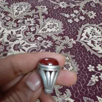 دو عدد انگشتر عقیق ویاقوت شمش