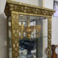 ویترین برنجی|بوفه، ویترین، کنسول|آشتیان, |دیوار