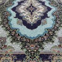 جفت فرش ۱۲متری  فیروزه ای