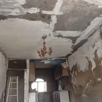 نقاشی رنگ گچ تخریب خورده کاری بازسازی ساختمان کل