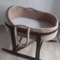 کریرنوزاد( گهواره) بافتنی مدل نیمه سایه در حد نو|تخت و صندلی بچه|چالوس, |دیوار