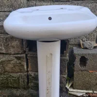 روشویی سرامیکی با پایه|لوازم سرویس بهداشتی|تنکابن, |دیوار