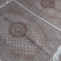 کرم قهوه‌ای تک ۶متری میشه جفت قالیچه هس|فرش|میانه, |دیوار