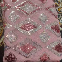 دو متر پارچه پولک دوزی مجلسی|لباس|بروجرد, |دیوار