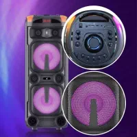 اسپیکر kts نو همراه با میکروفون بیس عالی|سیستم صوتی خانگی|آباده, |دیوار