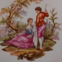 بشقاب لیلی مجنون قدیمی  سایزبزرگ مارک فانتاسی