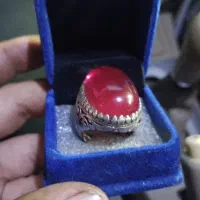 انگشتر یاقوت نقره